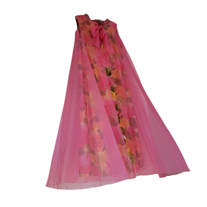 Alice of California Formal Gown Chiffon Cape