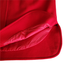 Herman Kay Oversized Red Wool Coat Size M-L