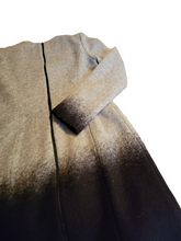 MAZZA Collezioni Gray and Black Ombre Wool Dress
