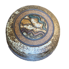 Jack Wells Handcrafted Stoneware Round Covered Box