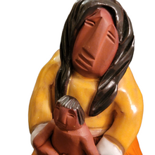 Keena Mohawk Native American Sculpture Indigenous Art Haudenosaunee Woman Child