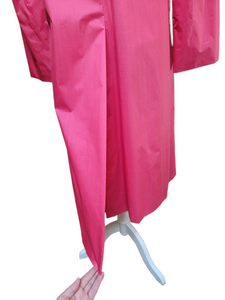 Vintage 1974 Pauline Trigere Custom Made Pink Raincoat
