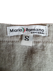 2000’s Mario Romano Pure Italian Linen Colorblock Shift Dress